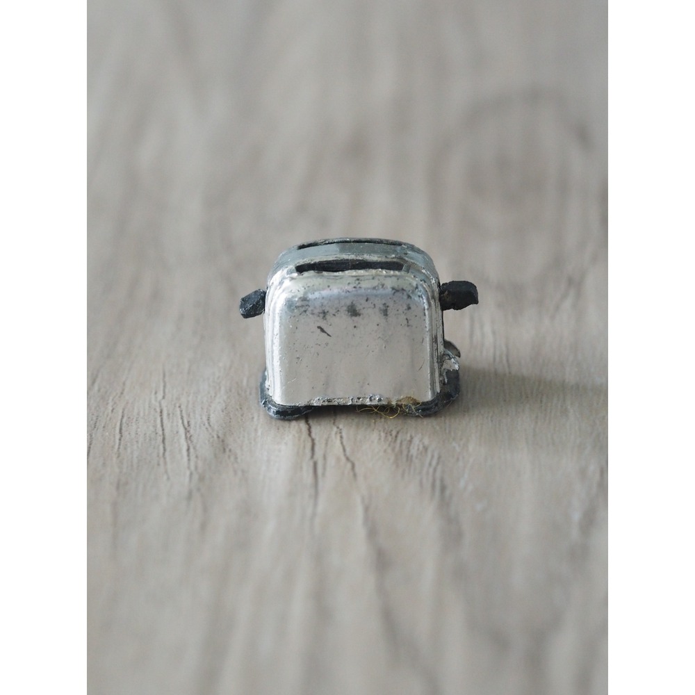 Vintage Shackman Chrome Pop-Up Toaster Dollhouse Miniature 1:12